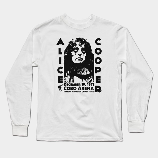 retro alice cooper Long Sleeve T-Shirt by One Shoot Crout Arts